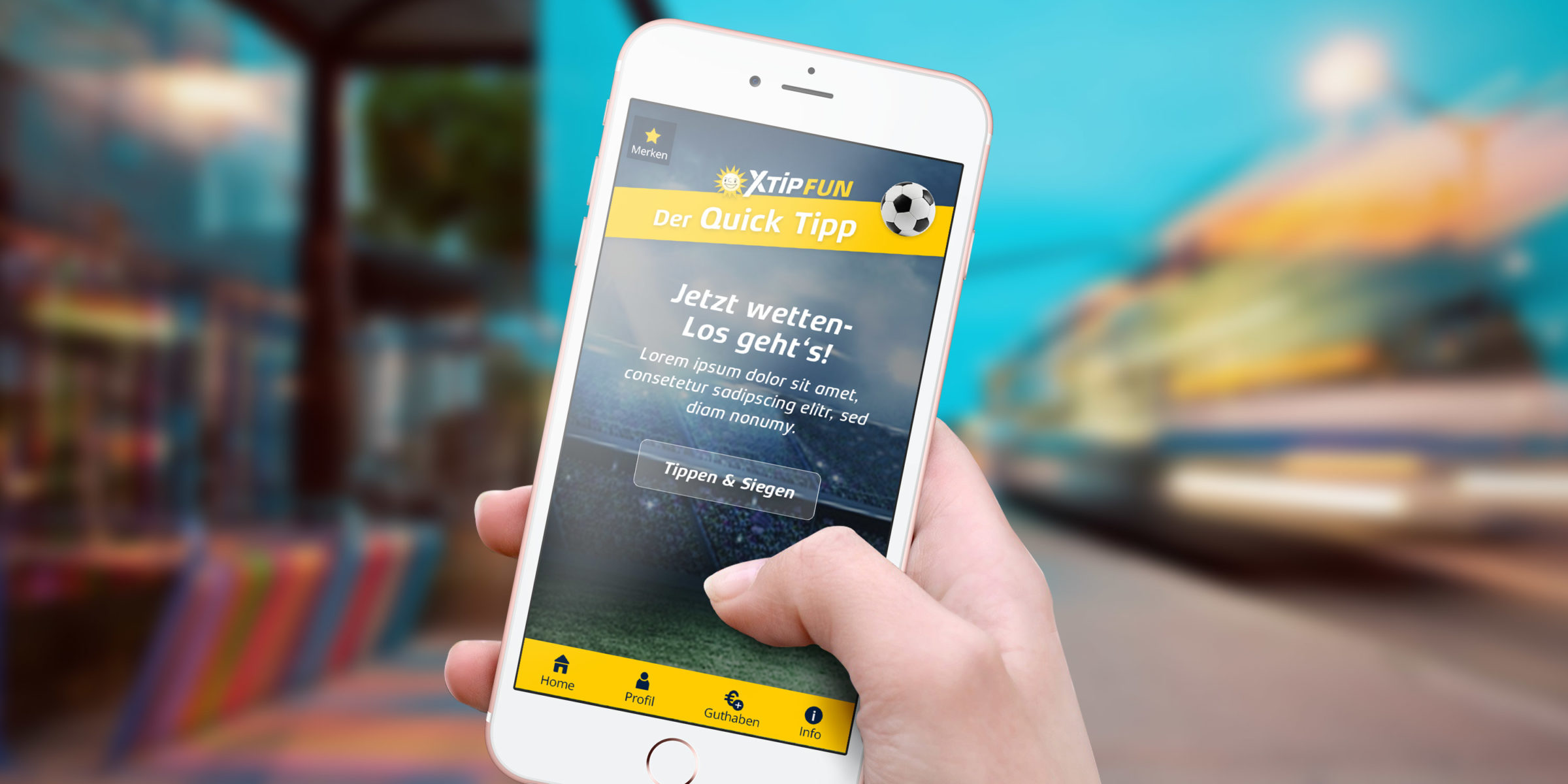 XTIP Sportswetten App Design