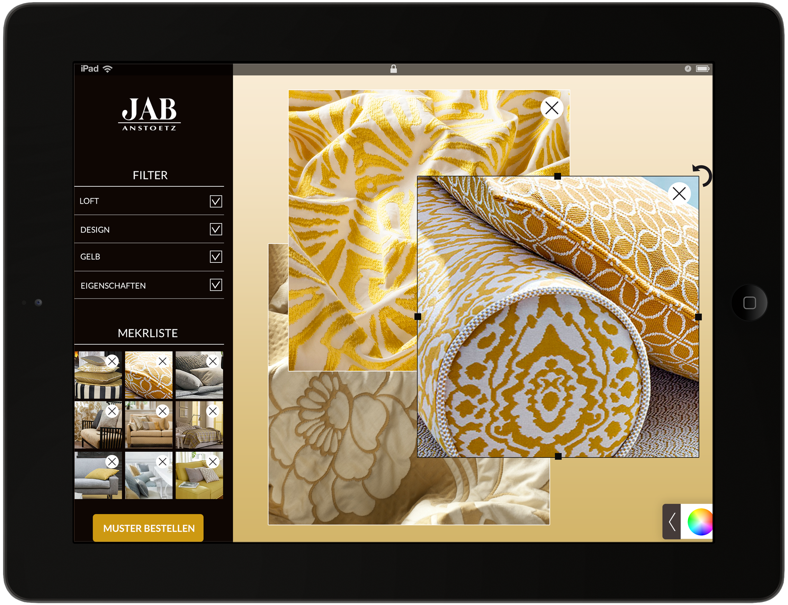 JAB Anstoetz / Apps design